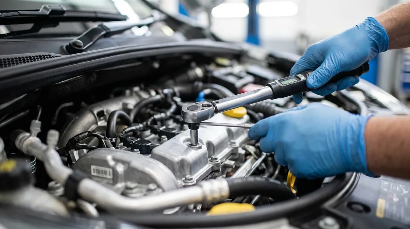 Un mécanicien expert effectue un entretien de précision sur un moteur 2.0 dCi 115, soulignant l'importance des soins pour maximiser la longévité.