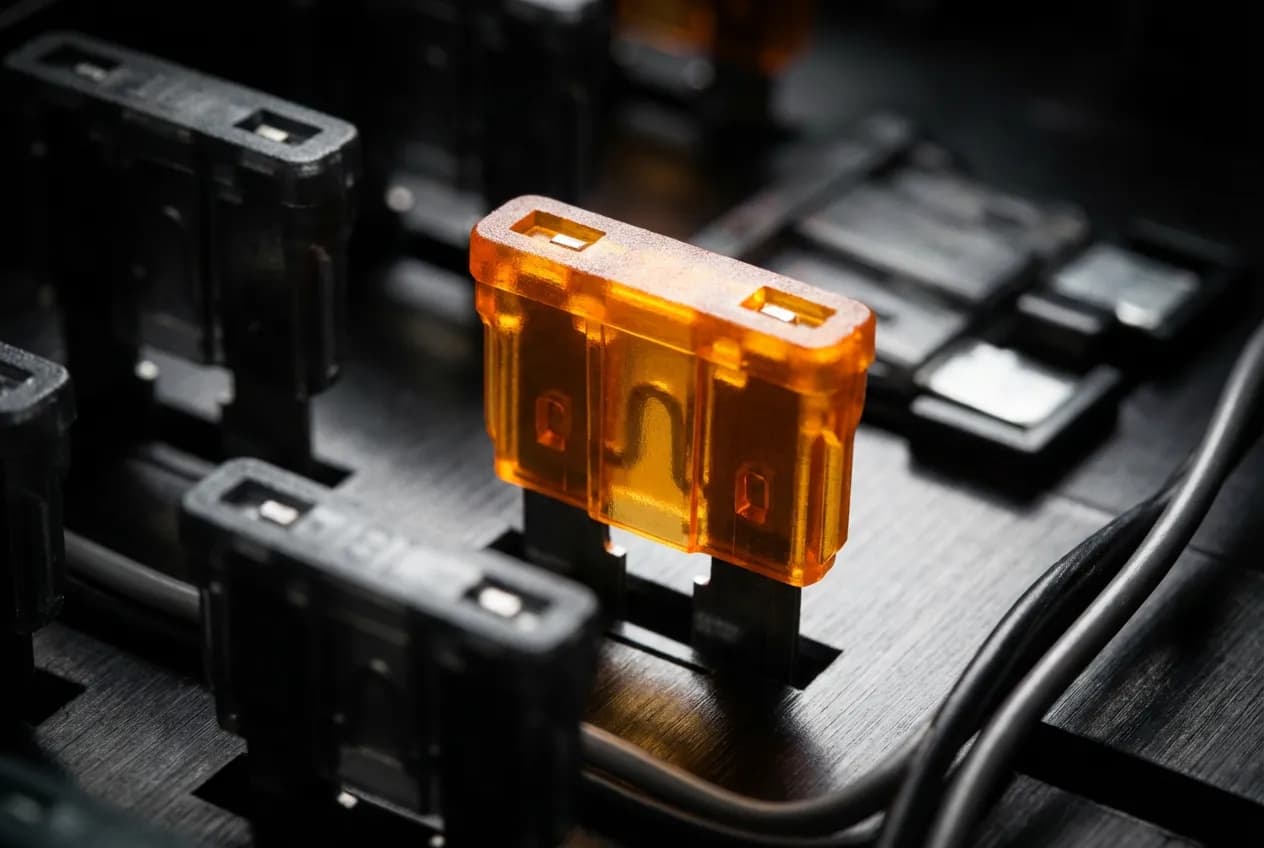 Gros plan fusible automobile et électronique pour miniature code C1380