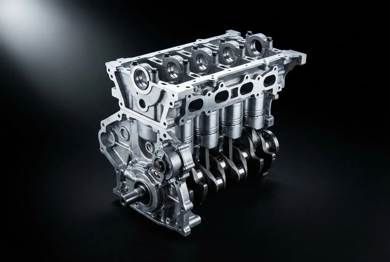 Trafic 2.0 dCi 115 Fiabilité : Avis, Pannes et Entretien Gros plan artistique en studio du moteur Renault 2.0 dCi 115, symbolisant la fiabilité mécanique et l'ingénierie de précision.