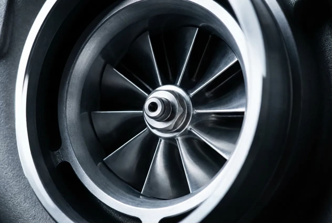 Perte de puissance 1.6 HDI 90 sans voyant : Le Guide Gros plan artistique sur un turbo de voiture 1.6 HDI